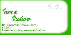 imre vukov business card